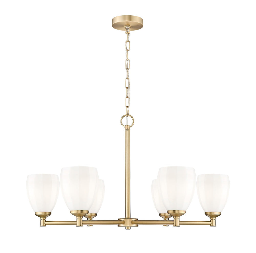 Z-Lite Canada - Six Light Chandelier - Oren - Modern Gold- Union Lighting Luminaires Decor