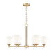 Z-Lite Canada - Six Light Chandelier - Oren - Modern Gold- Union Lighting Luminaires Decor