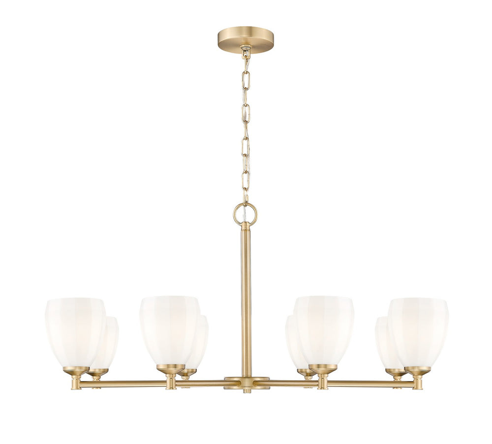 Z-Lite Canada - Eight Light Chandelier - Oren - Modern Gold- Union Lighting Luminaires Decor