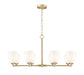 Z-Lite Canada - Eight Light Chandelier - Oren - Modern Gold- Union Lighting Luminaires Decor