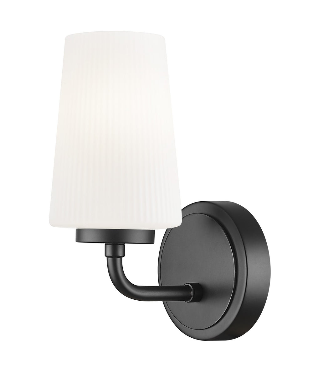 Z-Lite Canada - One Light Wall Sconce - Montford - Matte Black- Union Lighting Luminaires Decor