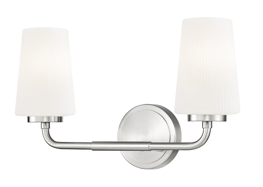 Z-Lite Canada - Two Light Vanity - Montford - Brushed Nickel- Union Lighting Luminaires Decor
