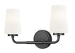 Z-Lite Canada - Two Light Vanity - Montford - Matte Black- Union Lighting Luminaires Decor