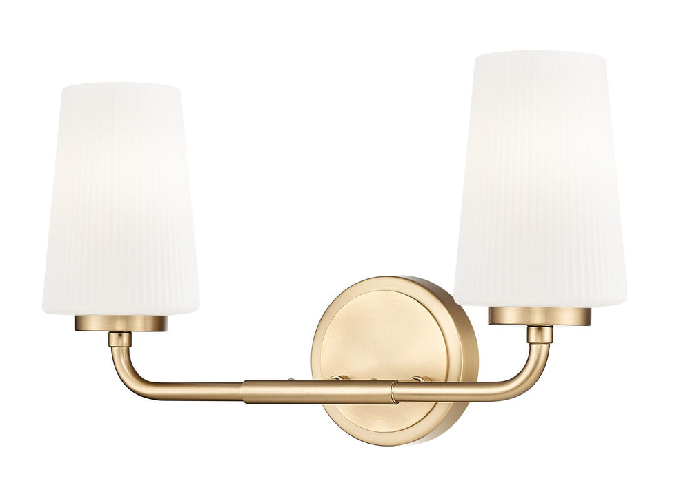 Z-Lite Canada - Two Light Vanity - Montford - Modern Gold- Union Lighting Luminaires Decor