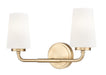 Z-Lite Canada - Two Light Vanity - Montford - Modern Gold- Union Lighting Luminaires Decor