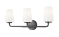 Z-Lite Canada - Three Light Vanity - Montford - Matte Black- Union Lighting Luminaires Decor