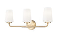Z-Lite Canada - Three Light Vanity - Montford - Modern Gold- Union Lighting Luminaires Decor