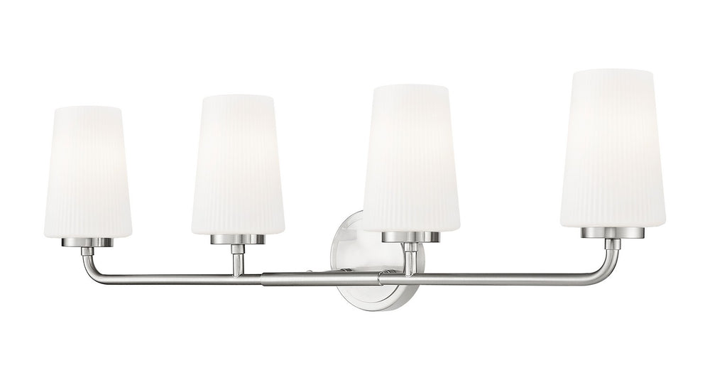 Z-Lite Canada - Four Light Vanity - Montford - Brushed Nickel- Union Lighting Luminaires Decor