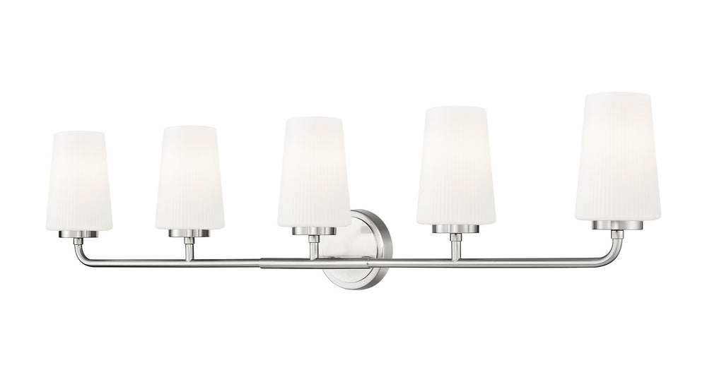 Z-Lite Canada - Five Light Vanity - Montford - Brushed Nickel- Union Lighting Luminaires Decor