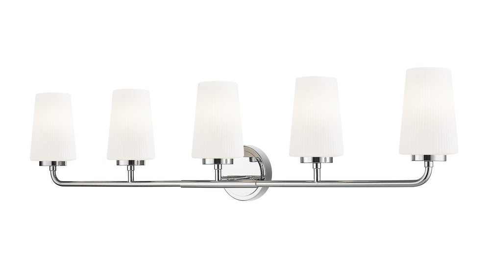 Z-Lite Canada - Five Light Vanity - Montford - Chrome- Union Lighting Luminaires Decor