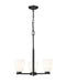 Z-Lite Canada - Three Light Chandelier - Naya - Matte Black- Union Lighting Luminaires Decor