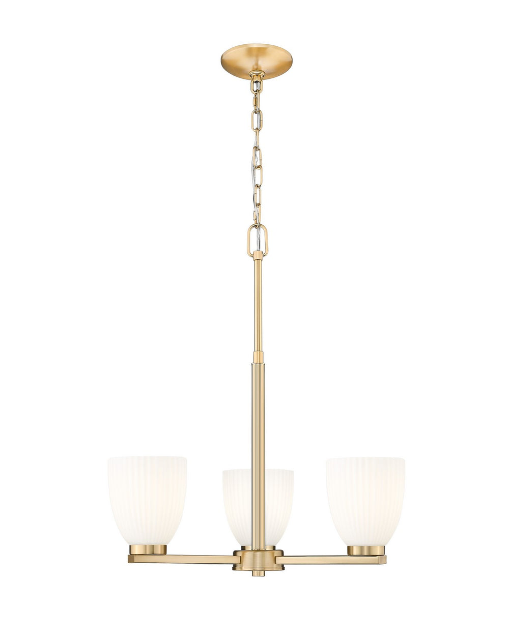 Z-Lite Canada - Three Light Chandelier - Naya - Modern Gold- Union Lighting Luminaires Decor