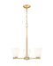 Z-Lite Canada - Three Light Chandelier - Naya - Modern Gold- Union Lighting Luminaires Decor
