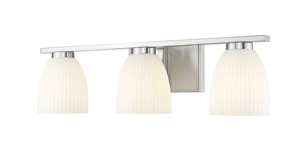 Z-Lite Canada - Three Light Vanity - Naya - Brushed Nickel- Union Lighting Luminaires Decor