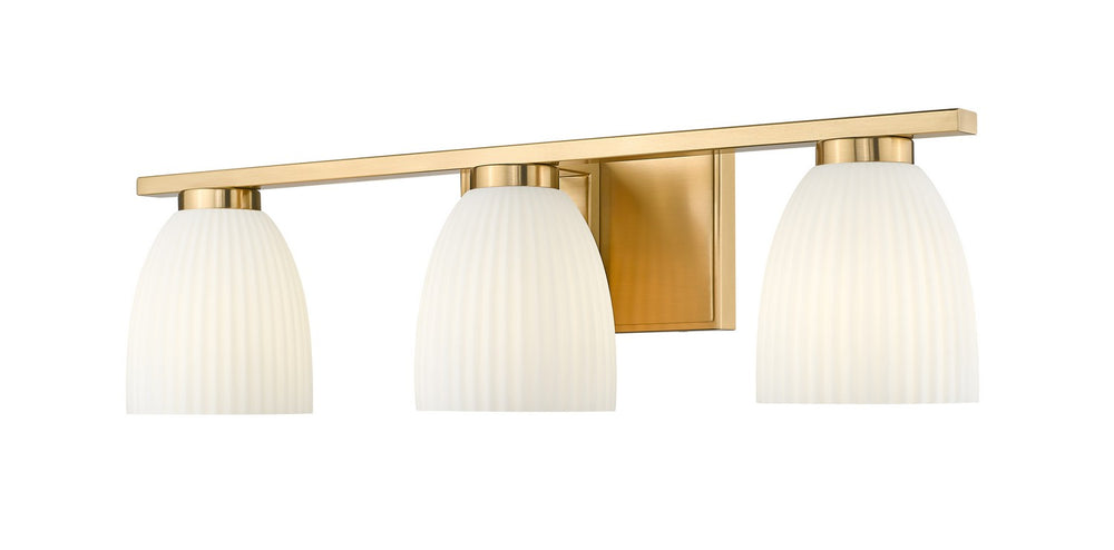 Z-Lite Canada - Three Light Vanity - Naya - Modern Gold- Union Lighting Luminaires Decor