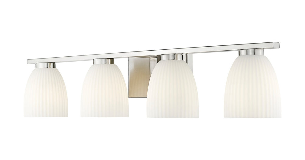 Z-Lite Canada - Four Light Vanity - Naya - Brushed Nickel- Union Lighting Luminaires Decor