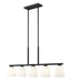 Z-Lite Canada - Five Light Linear Chandelier - Naya - Matte Black- Union Lighting Luminaires Decor
