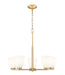 Z-Lite Canada - Five Light Chandelier - Naya - Modern Gold- Union Lighting Luminaires Decor