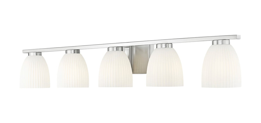 Z-Lite Canada - Five Light Vanity - Naya - Brushed Nickel- Union Lighting Luminaires Decor