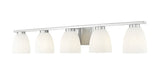 Z-Lite Canada - Five Light Vanity - Naya - Brushed Nickel- Union Lighting Luminaires Decor