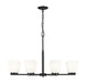 Z-Lite Canada - Eight Light Chandelier - Naya - Matte Black- Union Lighting Luminaires Decor