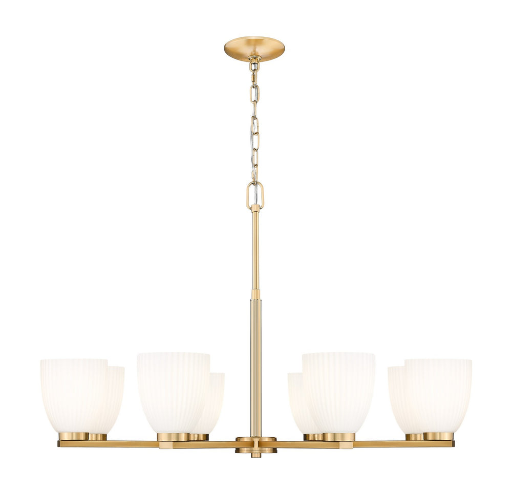 Z-Lite Canada - Eight Light Chandelier - Naya - Modern Gold- Union Lighting Luminaires Decor