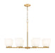 Z-Lite Canada - Eight Light Chandelier - Naya - Modern Gold- Union Lighting Luminaires Decor