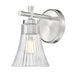 Z-Lite Canada - One Light Wall Sconce - Belle - Brushed Nickel- Union Lighting Luminaires Decor
