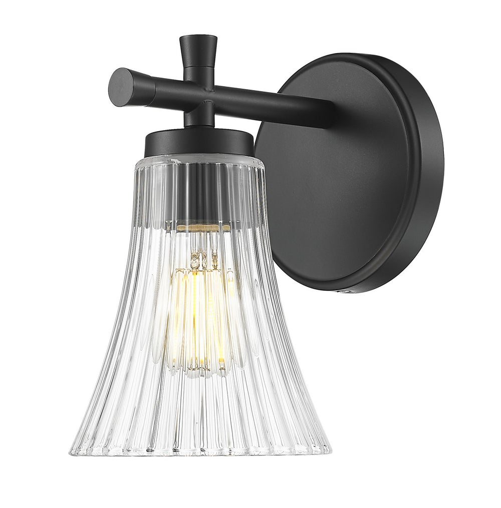 Z-Lite Canada - One Light Wall Sconce - Belle - Matte Black- Union Lighting Luminaires Decor