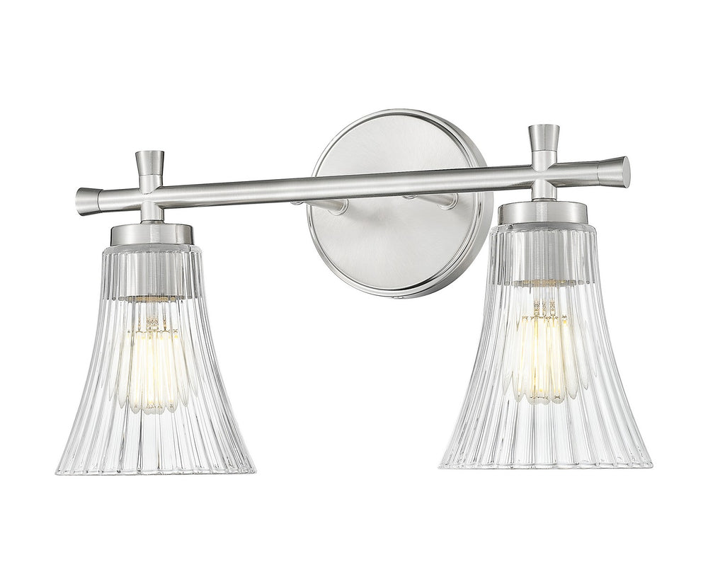 Z-Lite Canada - Two Light Vanity - Belle - Brushed Nickel- Union Lighting Luminaires Decor