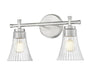 Z-Lite Canada - Two Light Vanity - Belle - Brushed Nickel- Union Lighting Luminaires Decor