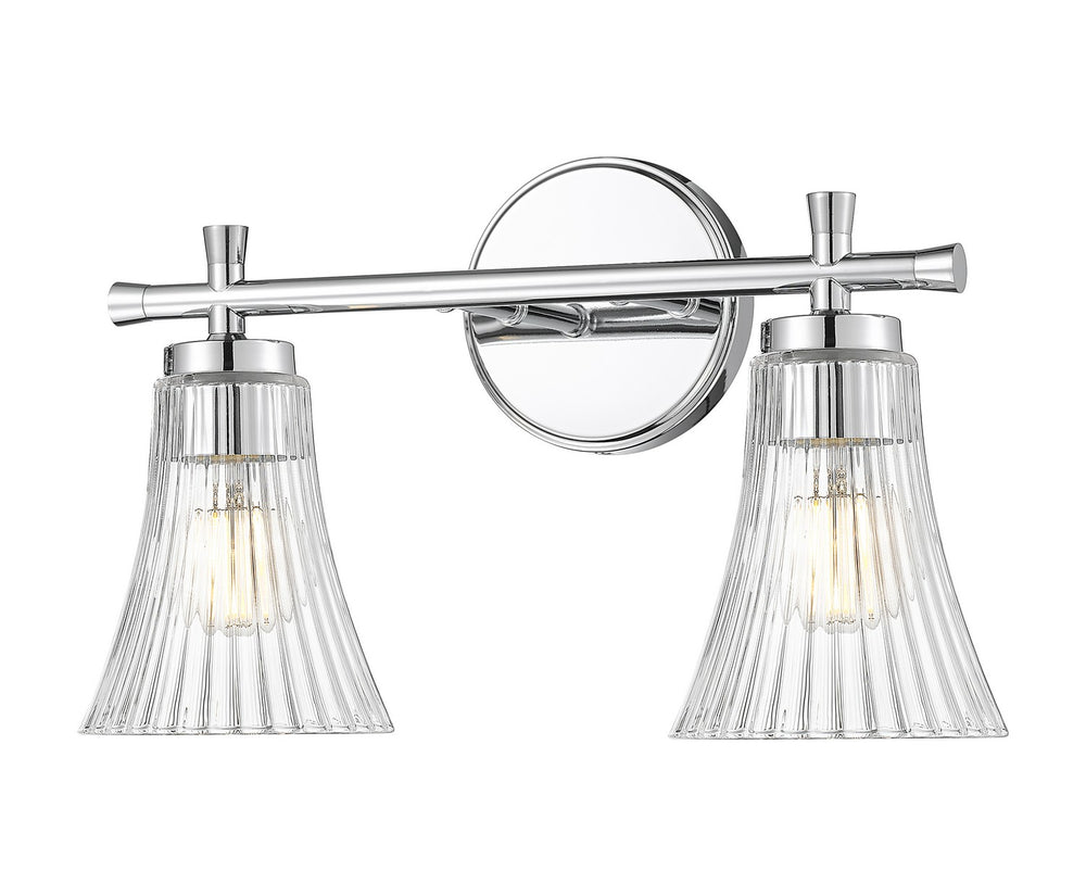 Z-Lite Canada - Two Light Vanity - Belle - Chrome- Union Lighting Luminaires Decor