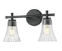 Z-Lite Canada - Two Light Vanity - Belle - Matte Black- Union Lighting Luminaires Decor