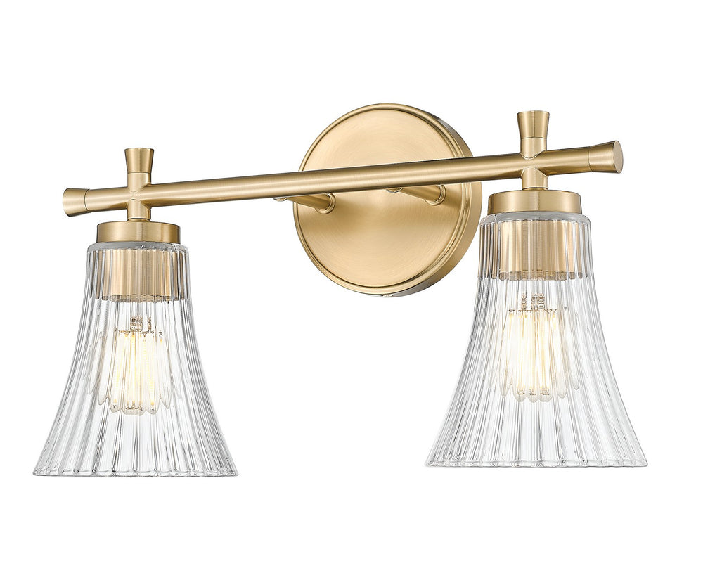 Z-Lite Canada - Two Light Vanity - Belle - Modern Gold- Union Lighting Luminaires Decor