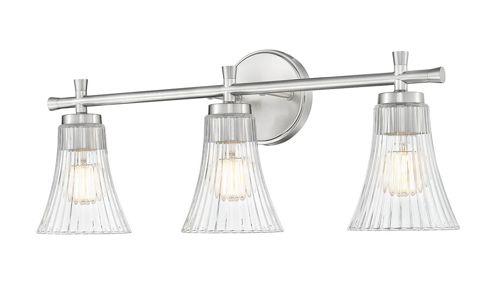 Z-Lite Canada - Three Light Vanity - Belle - Brushed Nickel- Union Lighting Luminaires Decor