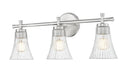 Z-Lite Canada - Three Light Vanity - Belle - Brushed Nickel- Union Lighting Luminaires Decor