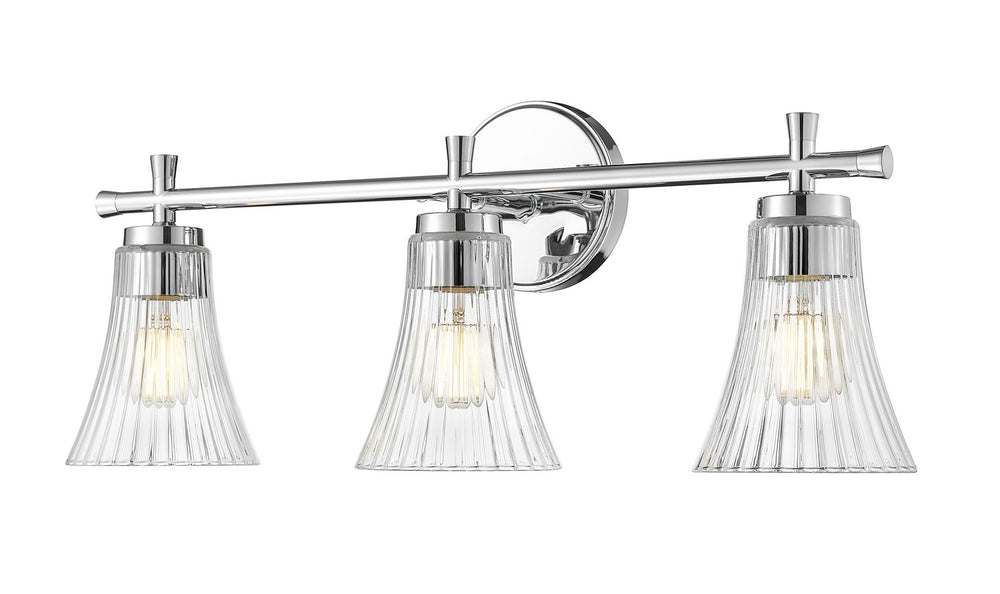 Z-Lite Canada - Three Light Vanity - Belle - Chrome- Union Lighting Luminaires Decor