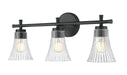 Z-Lite Canada - Three Light Vanity - Belle - Matte Black- Union Lighting Luminaires Decor