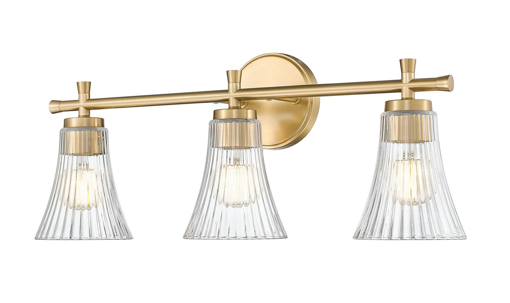Z-Lite Canada - Three Light Vanity - Belle - Modern Gold- Union Lighting Luminaires Decor