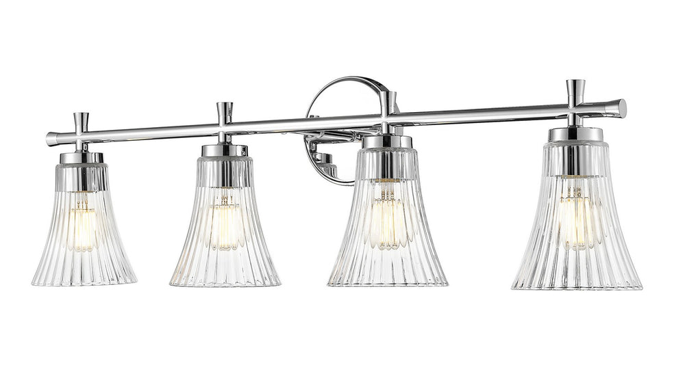 Z-Lite Canada - Four Light Vanity - Belle - Chrome- Union Lighting Luminaires Decor