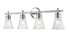 Z-Lite Canada - Four Light Vanity - Belle - Chrome- Union Lighting Luminaires Decor