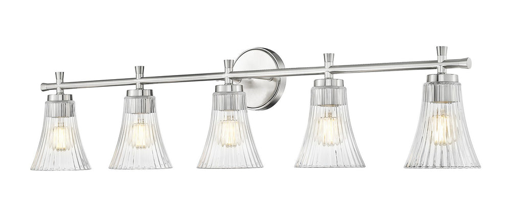 Z-Lite Canada - Five Light Vanity - Belle - Brushed Nickel- Union Lighting Luminaires Decor