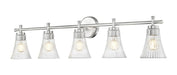 Z-Lite Canada - Five Light Vanity - Belle - Brushed Nickel- Union Lighting Luminaires Decor