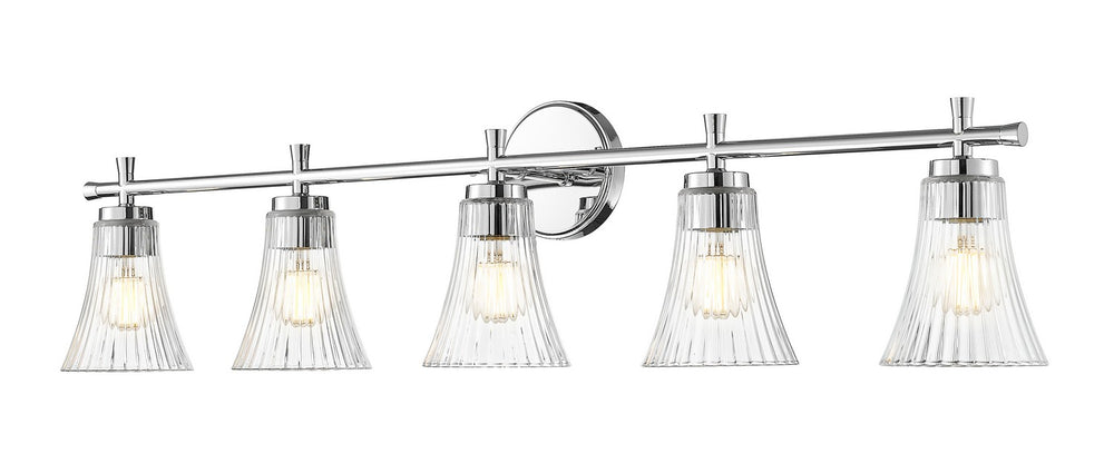 Z-Lite Canada - Five Light Vanity - Belle - Chrome- Union Lighting Luminaires Decor