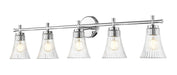 Z-Lite Canada - Five Light Vanity - Belle - Chrome- Union Lighting Luminaires Decor