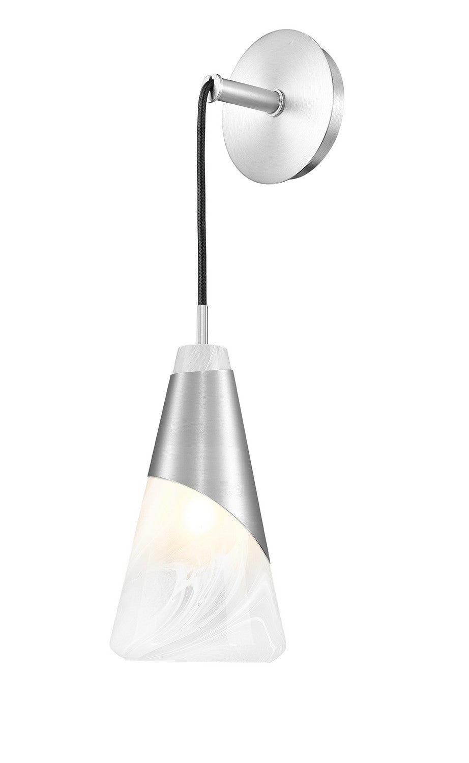 Z-Lite Canada - One Light Wall Sconce - Aimie - Brushed Nickel- Union Lighting Luminaires Decor