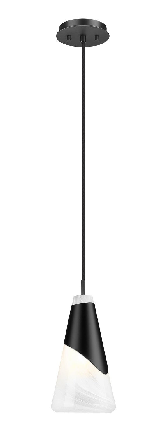Z-Lite Canada - One Light Pendant - Aimie - Matte Black- Union Lighting Luminaires Decor