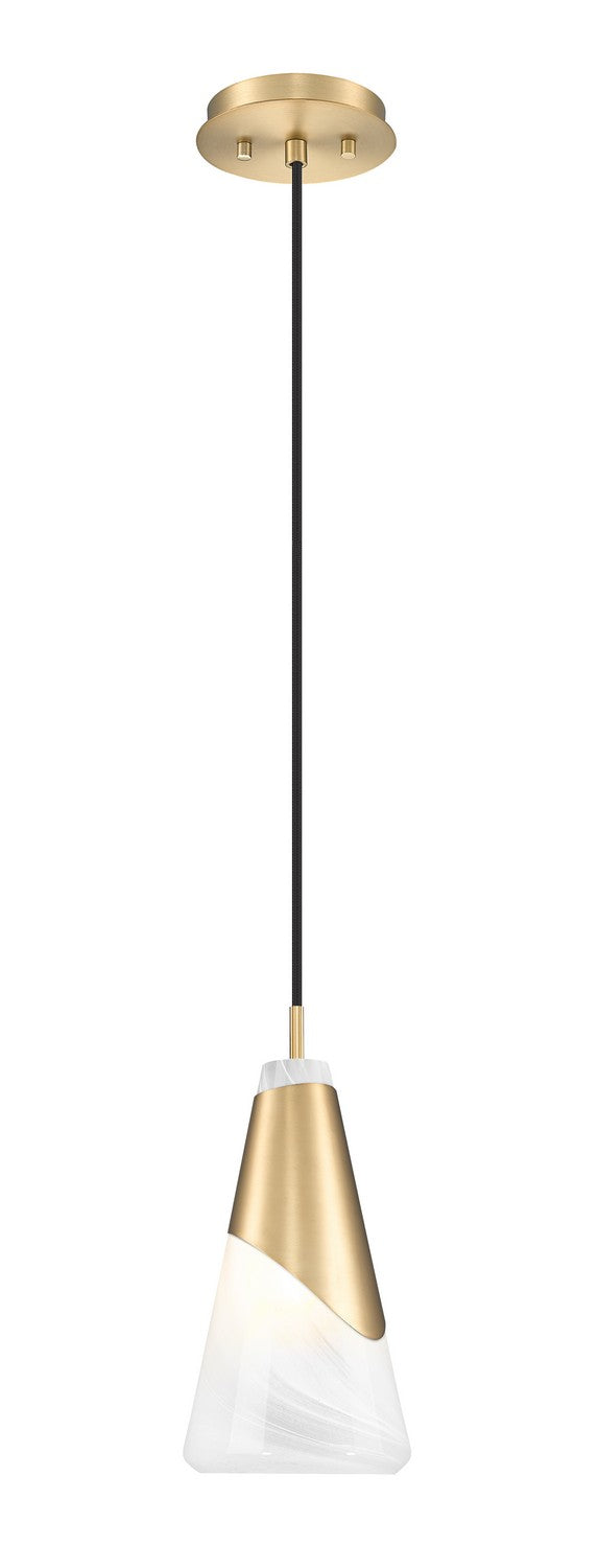 Z-Lite Canada - One Light Pendant - Aimie - Modern Gold- Union Lighting Luminaires Decor