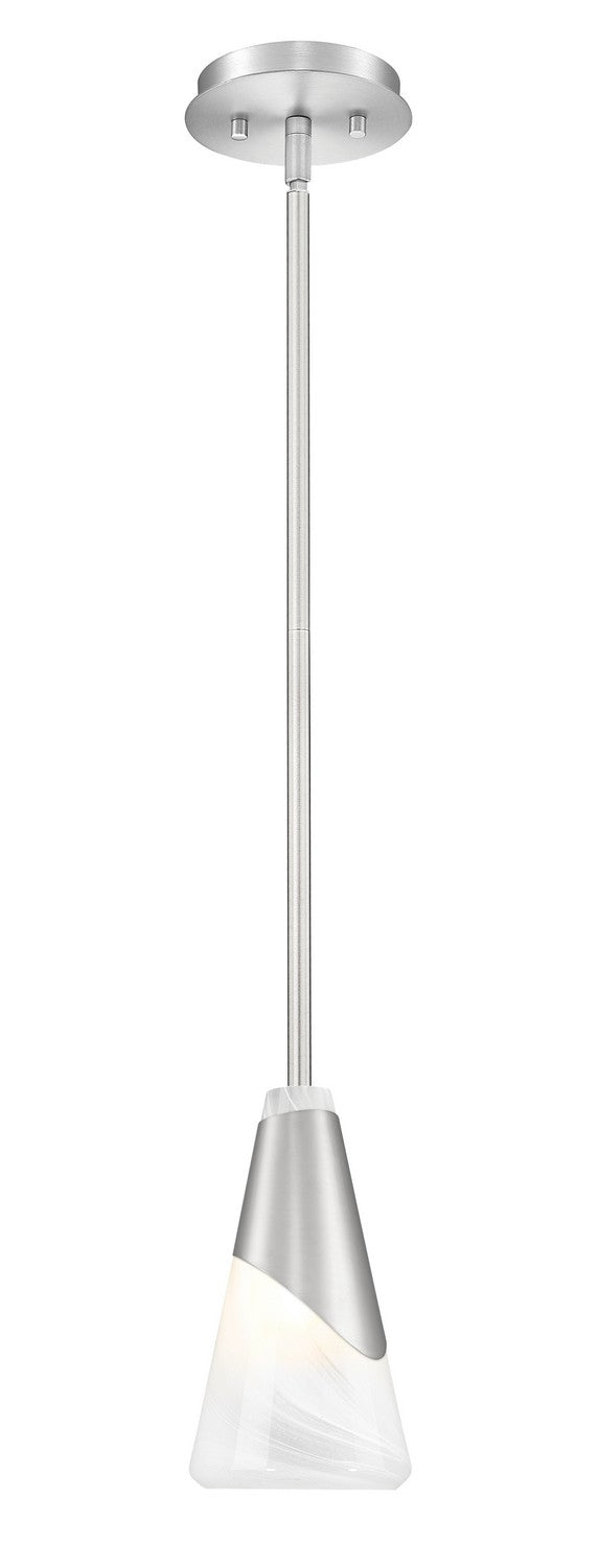 Z-Lite Canada - One Light Pendant - Aimie - Brushed Nickel- Union Lighting Luminaires Decor