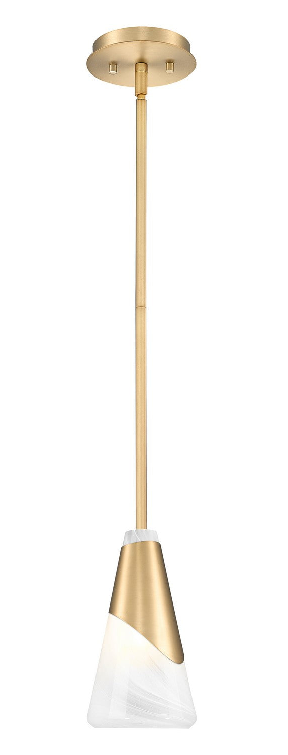 Z-Lite Canada - One Light Pendant - Aimie - Modern Gold- Union Lighting Luminaires Decor